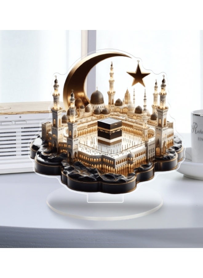 OASIS-TH Acrylic Eid Mubarak Ornament – Islamic Decor for Ramadan and Eid Al-Fitr Celebrations - Image 3